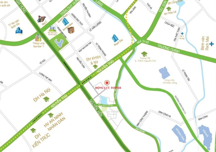 Chung cư Động Lực Tower sở hữu Vị trí vàng hiếm có