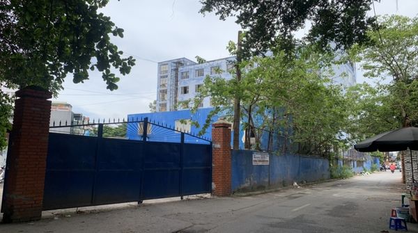 Cổng vào dự án Động Lực Tower 130 Hạ Đình