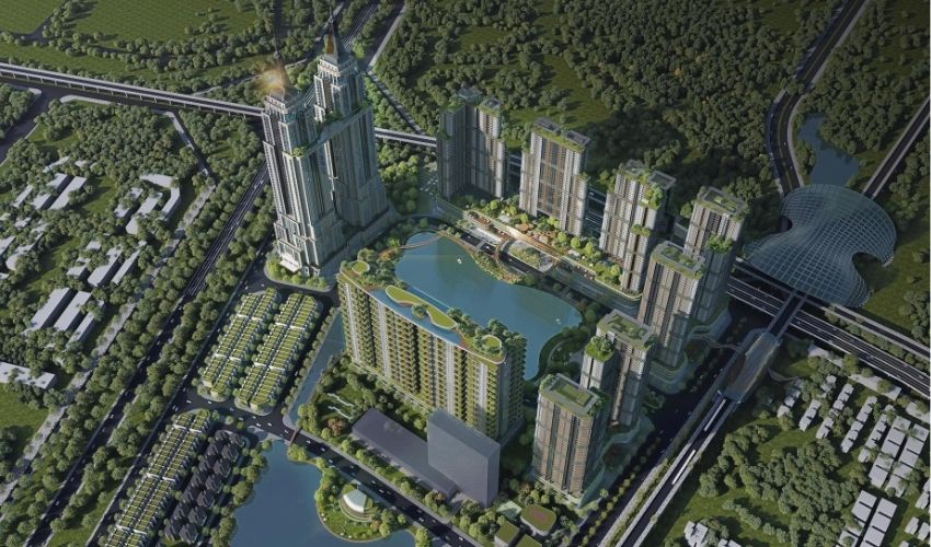 Chung cư Hateco Đông Anh nằm trong lõi đại đô thị Hateco